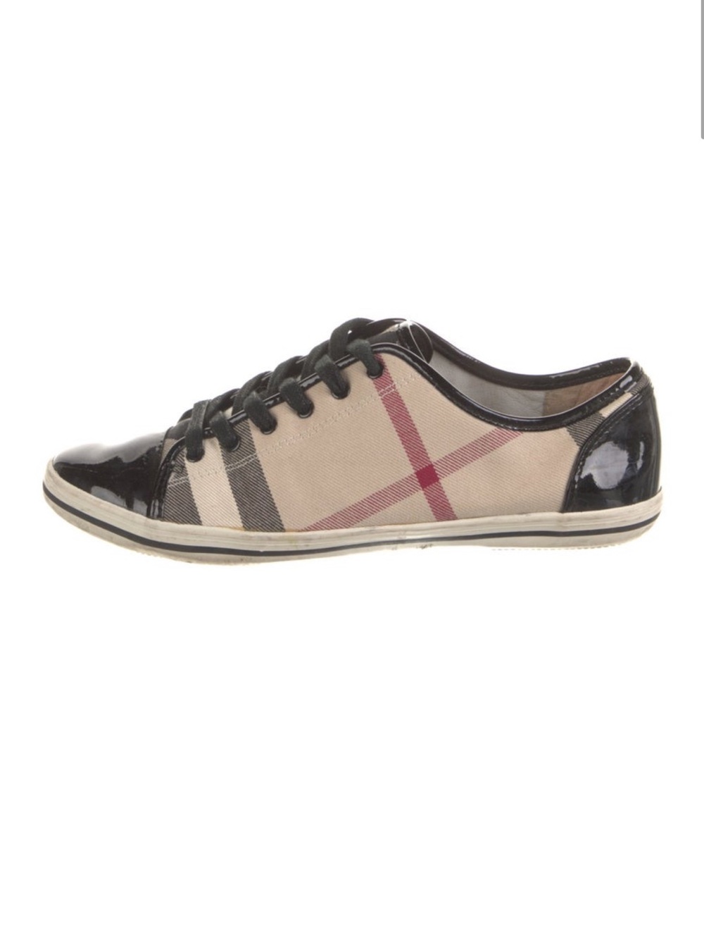 Designer Women’s Burberry Patent leather Sneakers - Size 40